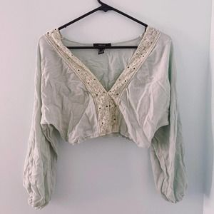 Forever 21 mint green top